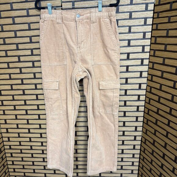 Hot Topic Tan Corduroy Cargo Pants Size Medium - Picture 1 of 8